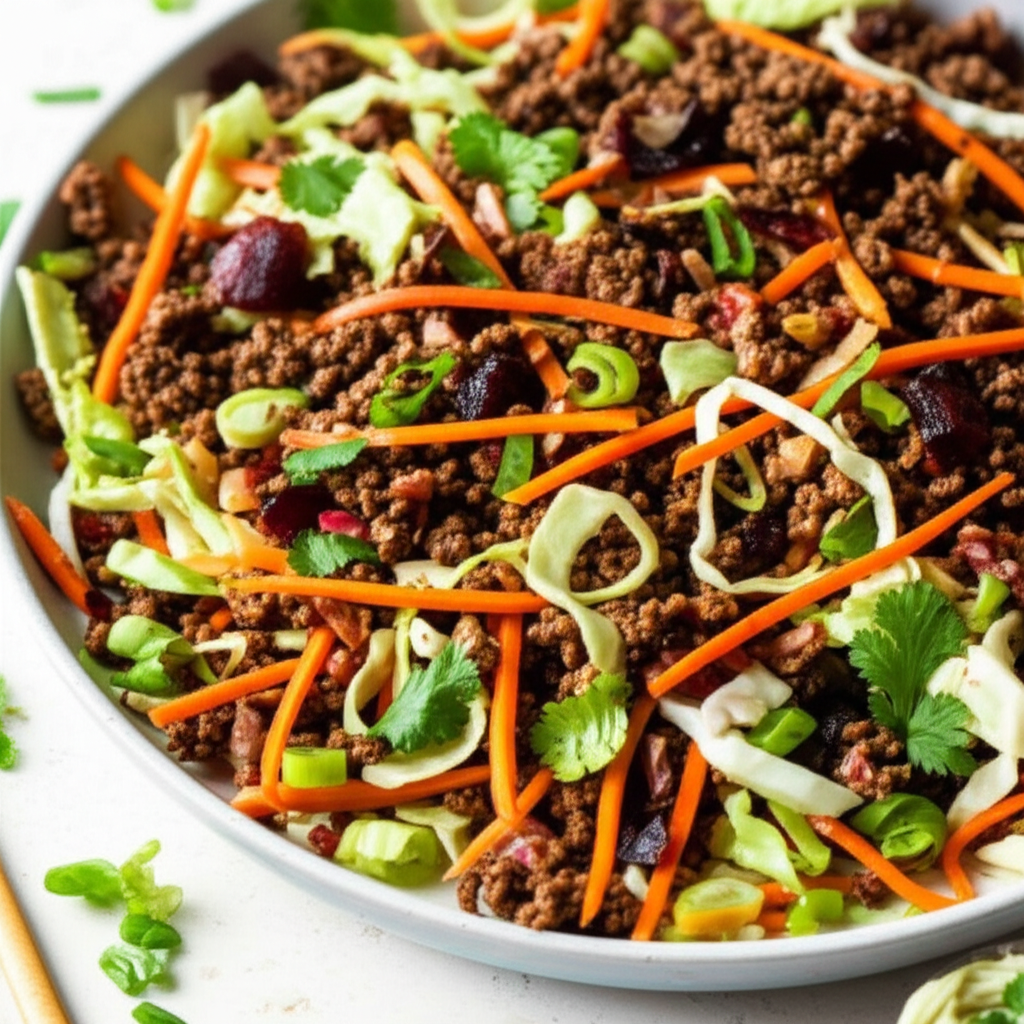 Asian Beef And Cabbage Salad image