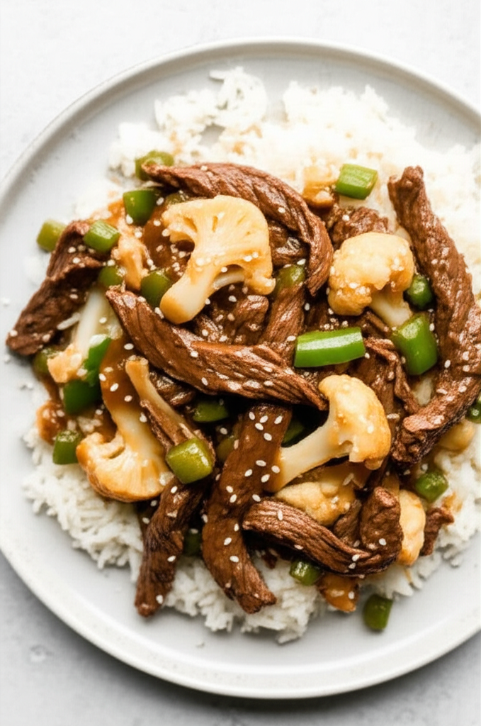 Asian Beef And Cauliflower image