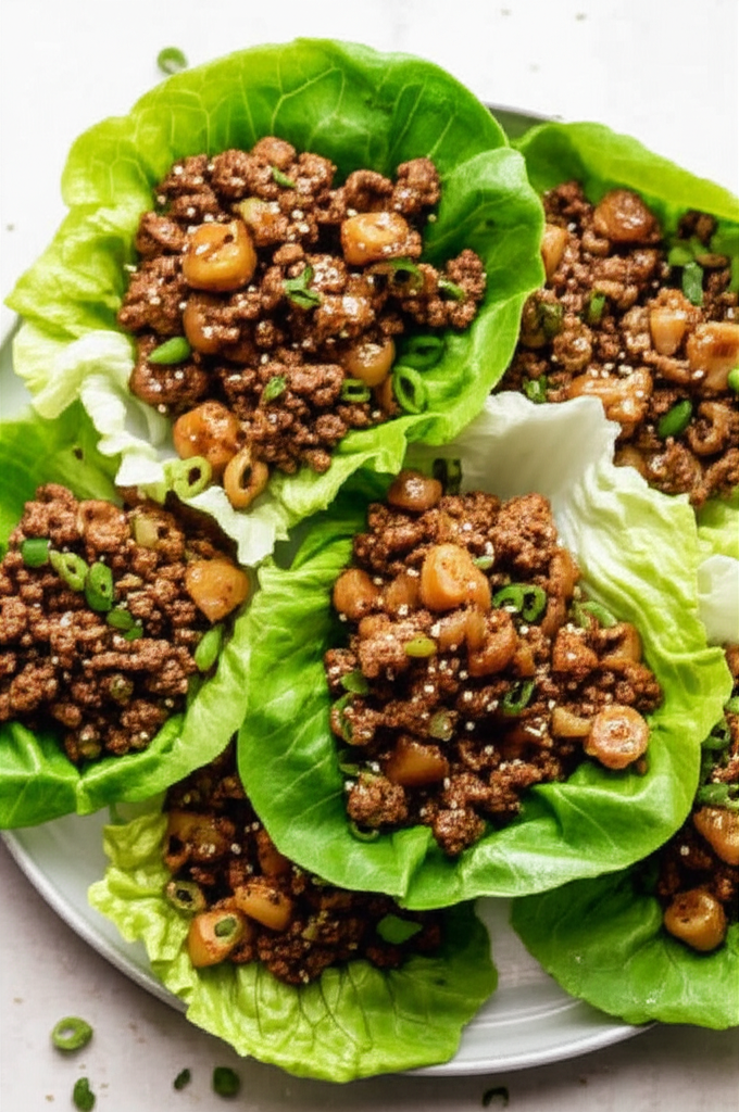 Asian Beef Lettuce Wraps image