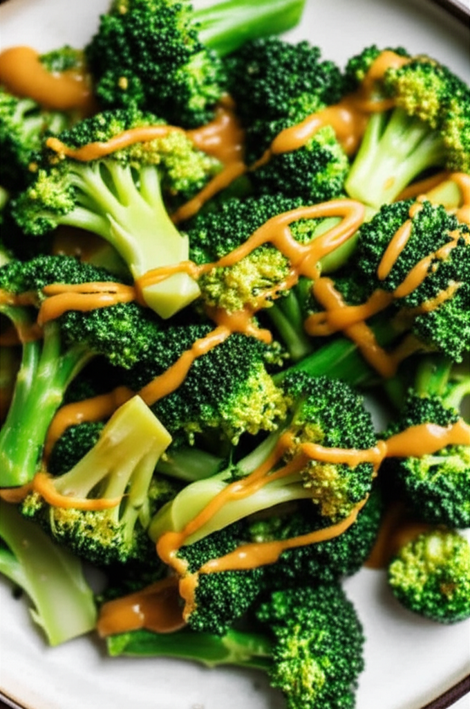 Asian Broccoli With Peanut Butter image