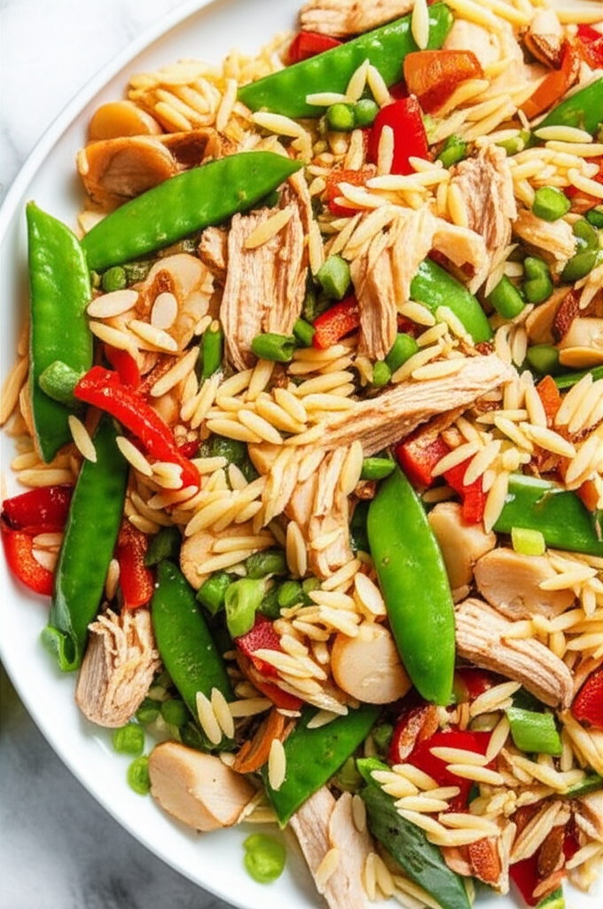 Asian Chicken Orzo Salad image