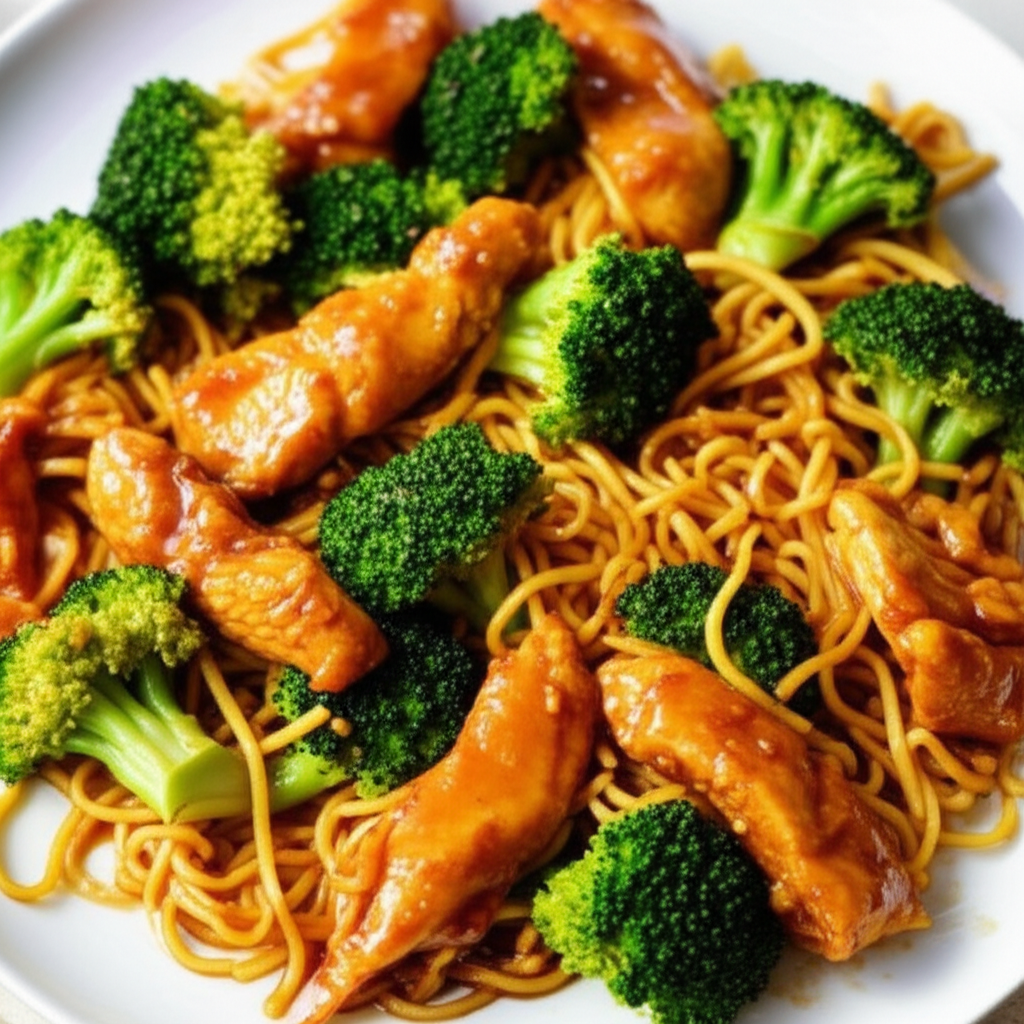 Asian Chicken And Noodles image