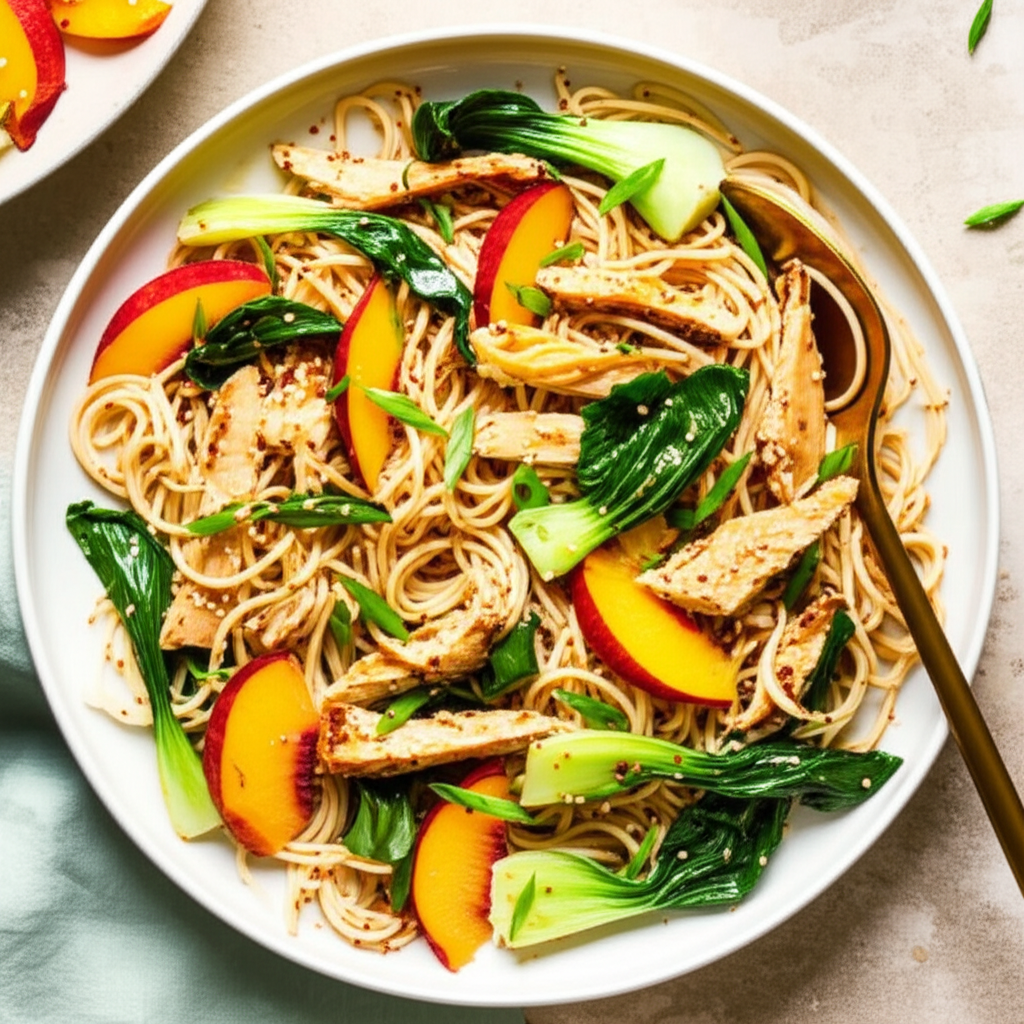 Asian Chicken And Pasta Salad image