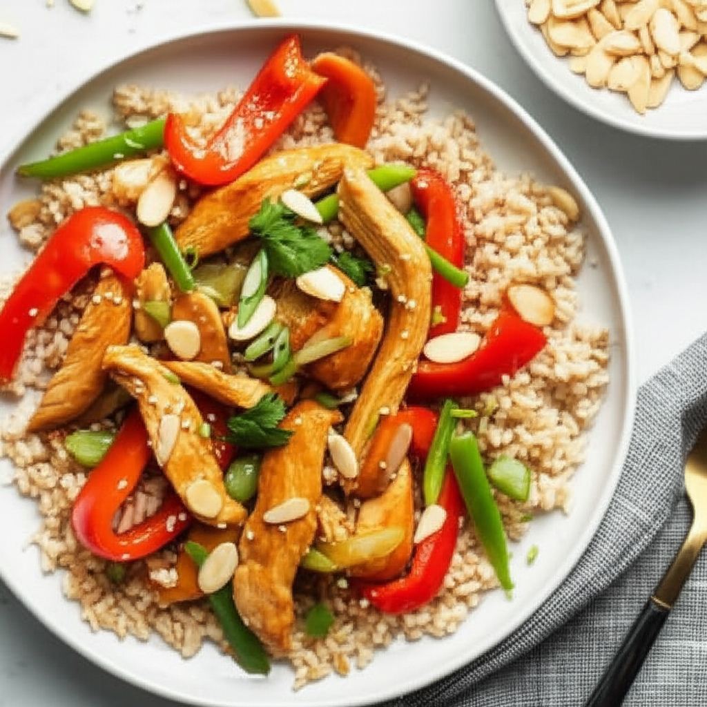 Asian Chicken And Rice image