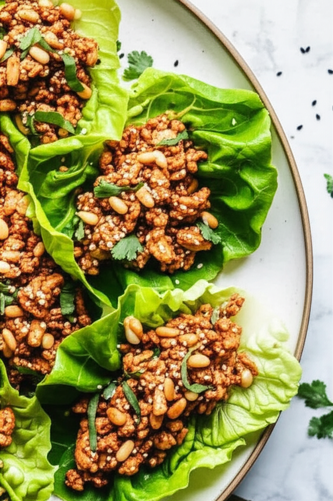 Asian Chicken Lettuce Wraps image