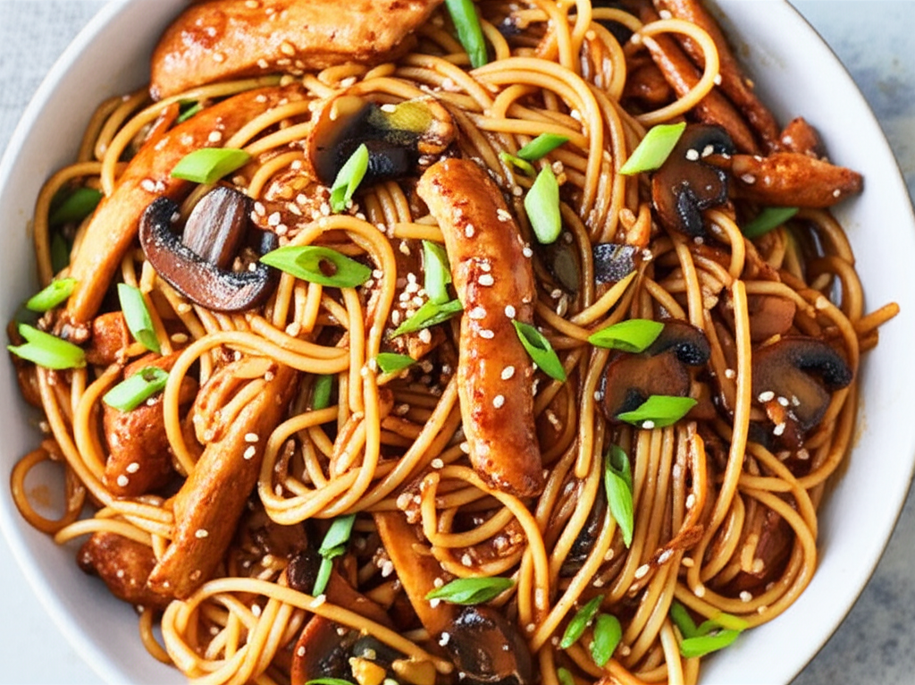 Asian Chicken Linguine image