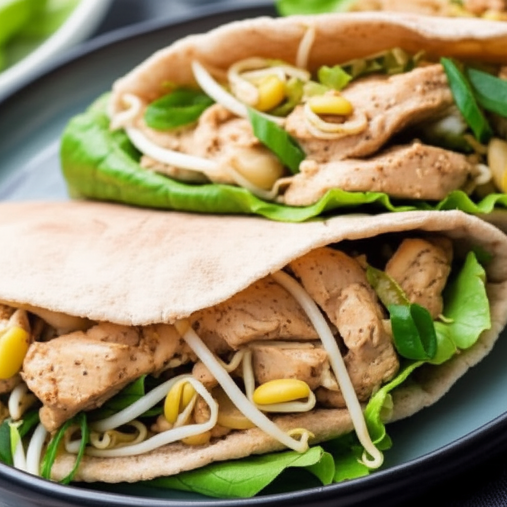 Asian Chicken Pitas image