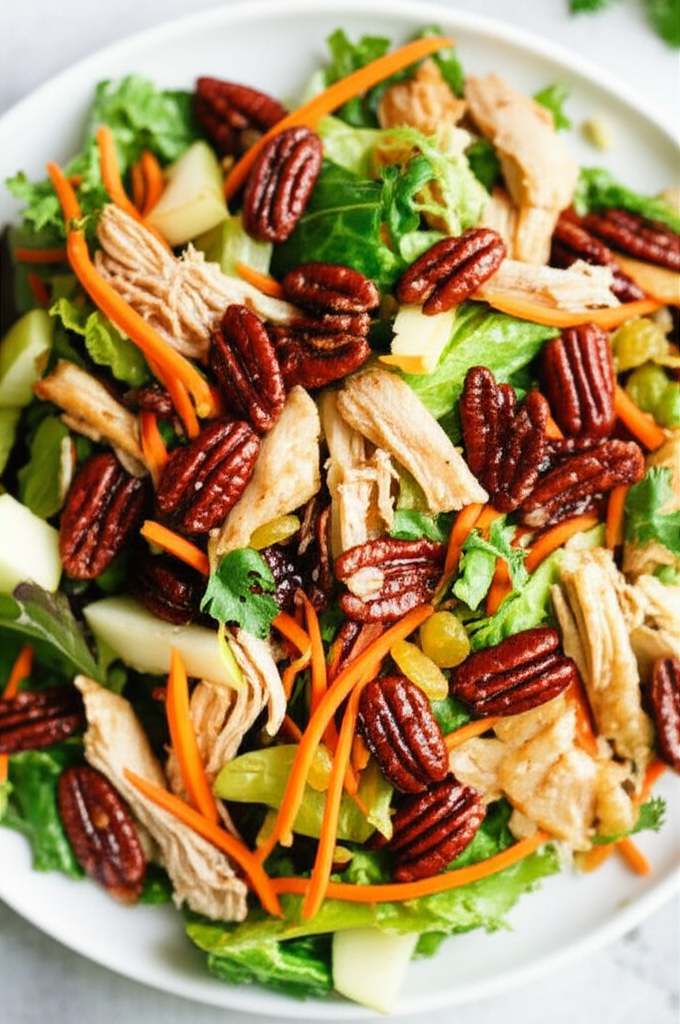 Asian Chicken Salad With Glazed Pecans image