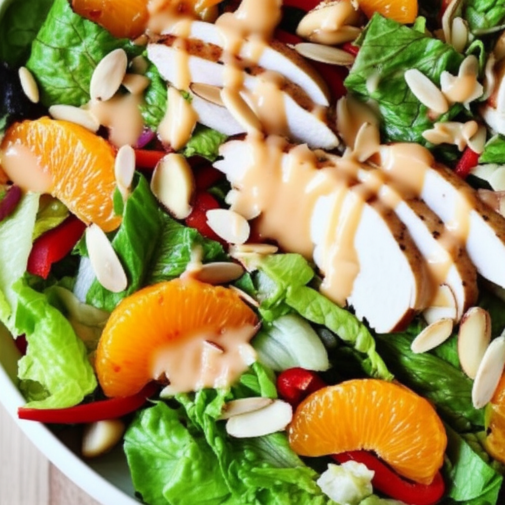 Asian Chicken Salad With Orange Ginger Dressing image