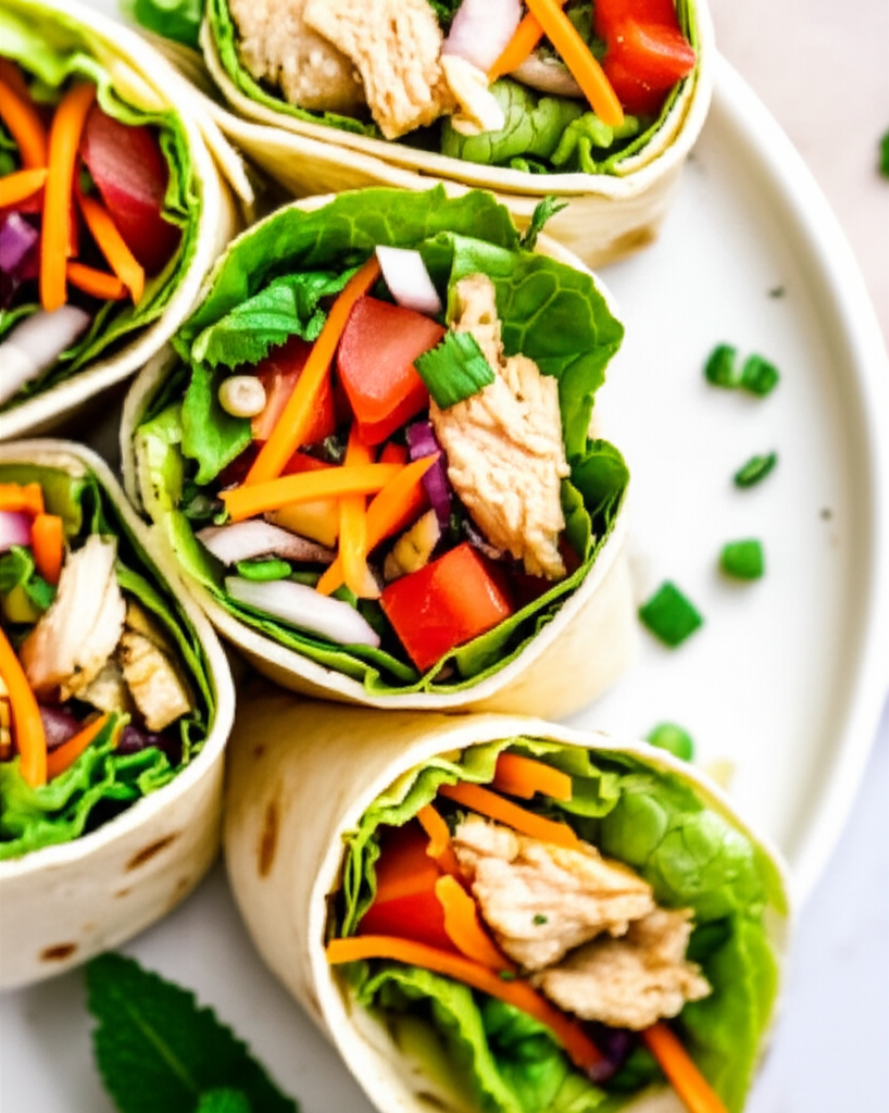 Asian Chicken Salad Wraps image