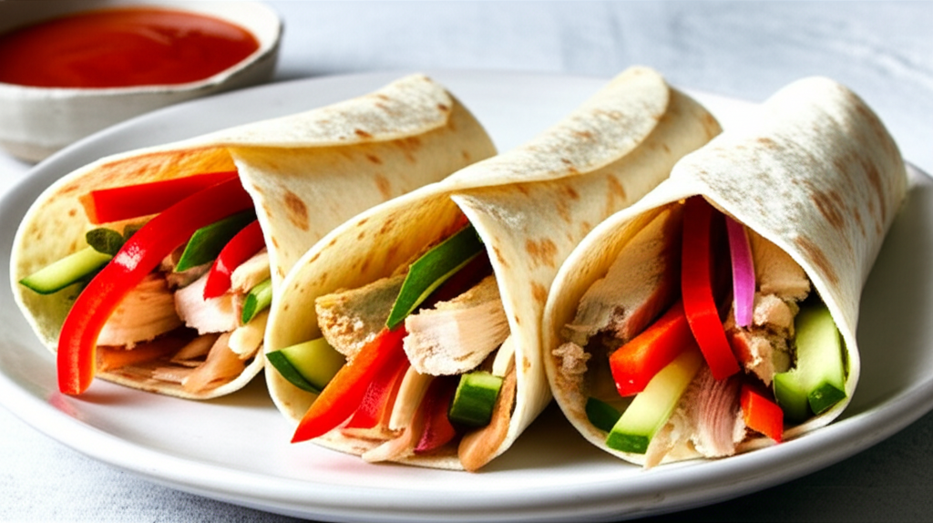 Asian Chicken Wraps image