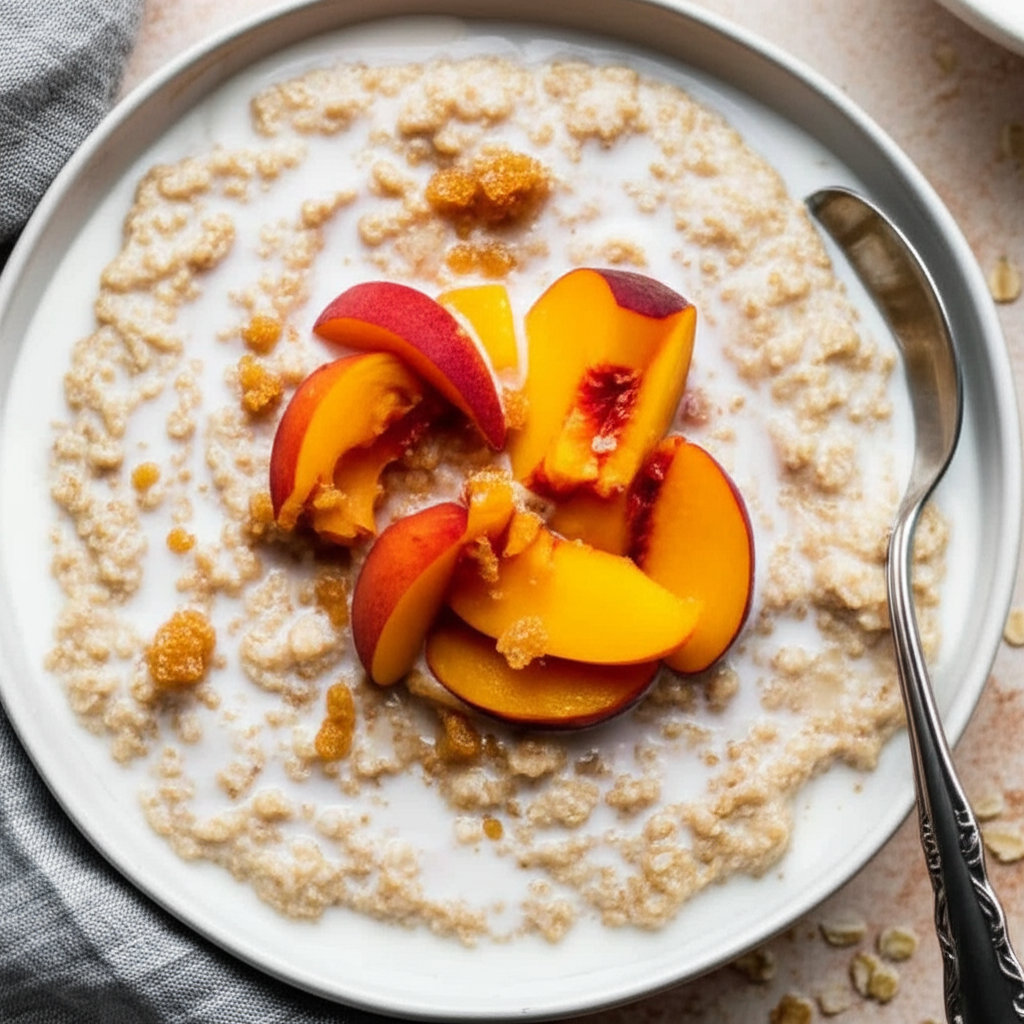 Ginger Peach Oatmeal image