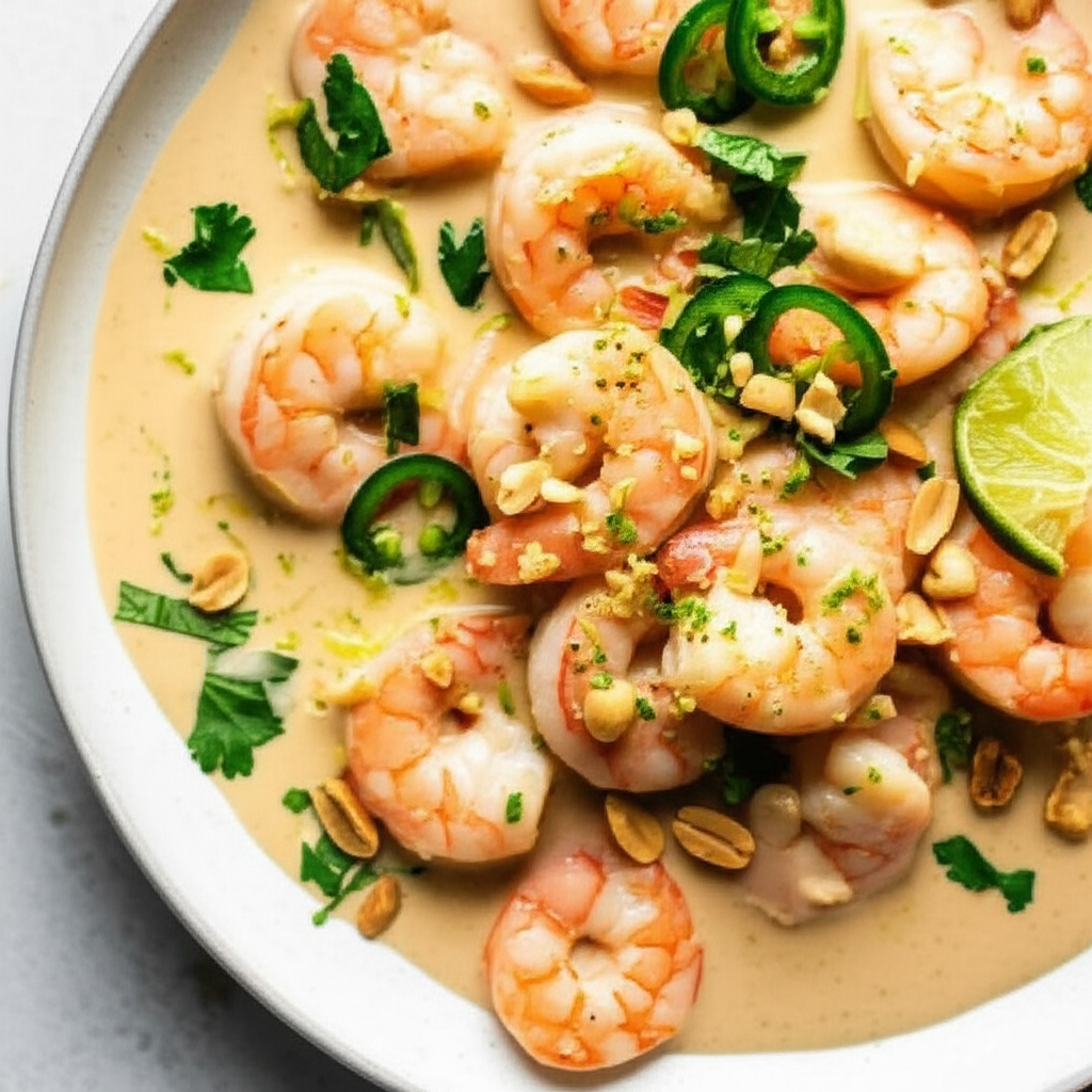 Asian Coconut Milk Shrimp image