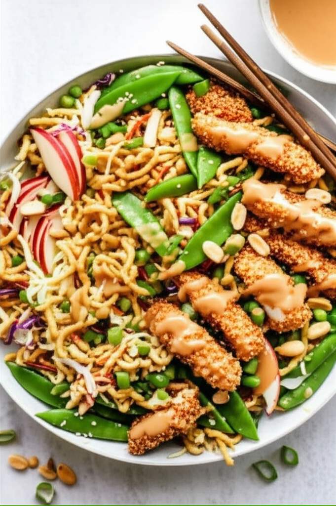 Asian Crunchy Peanut Chicken Salad image