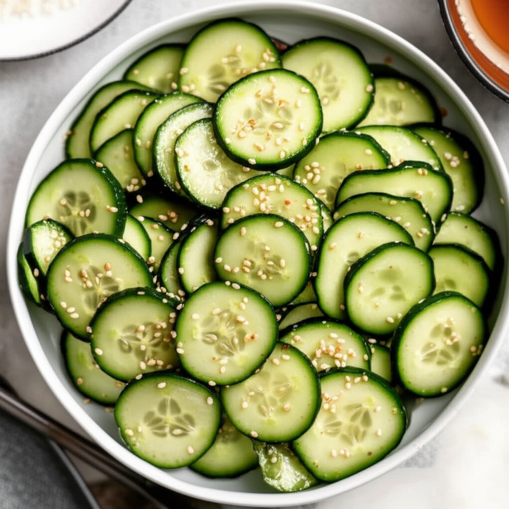 Asian Cucumber And Sesame Salad image