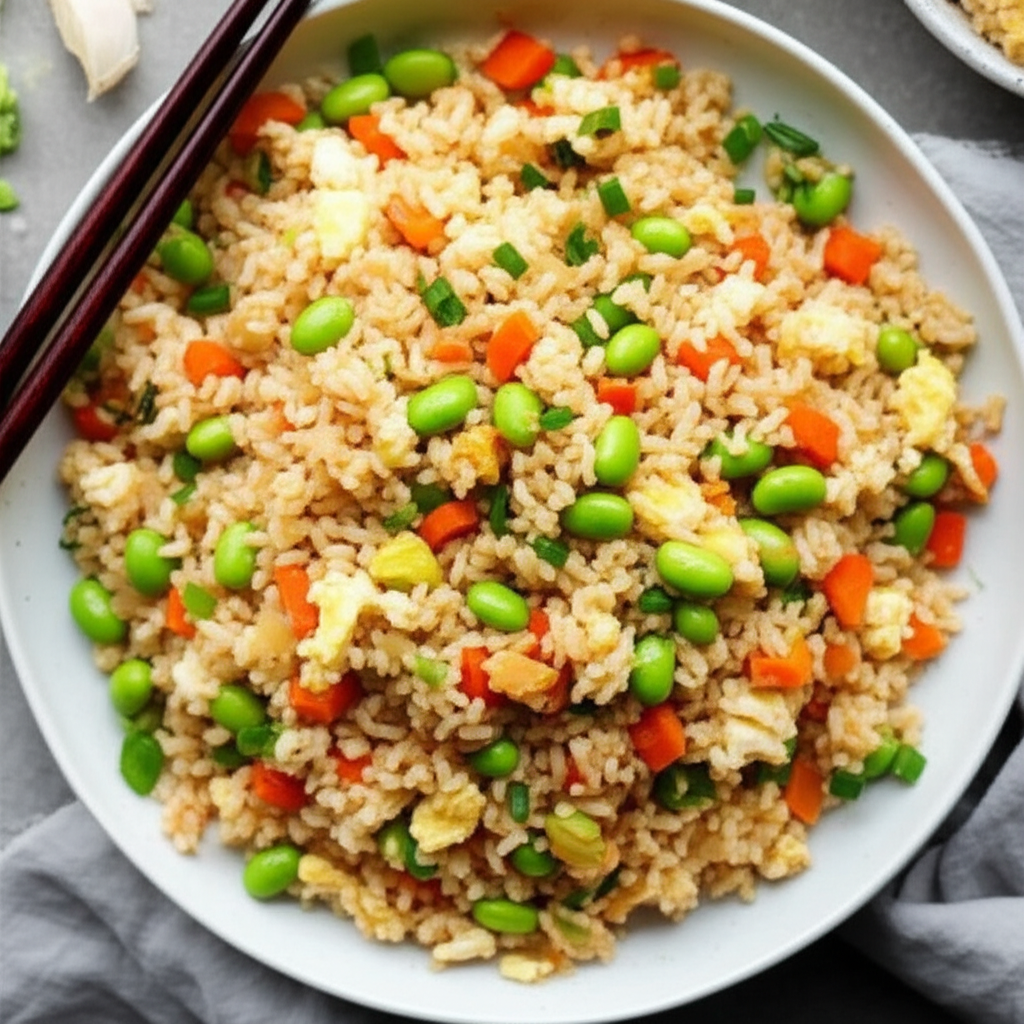 Asian Edamame Fried Rice image