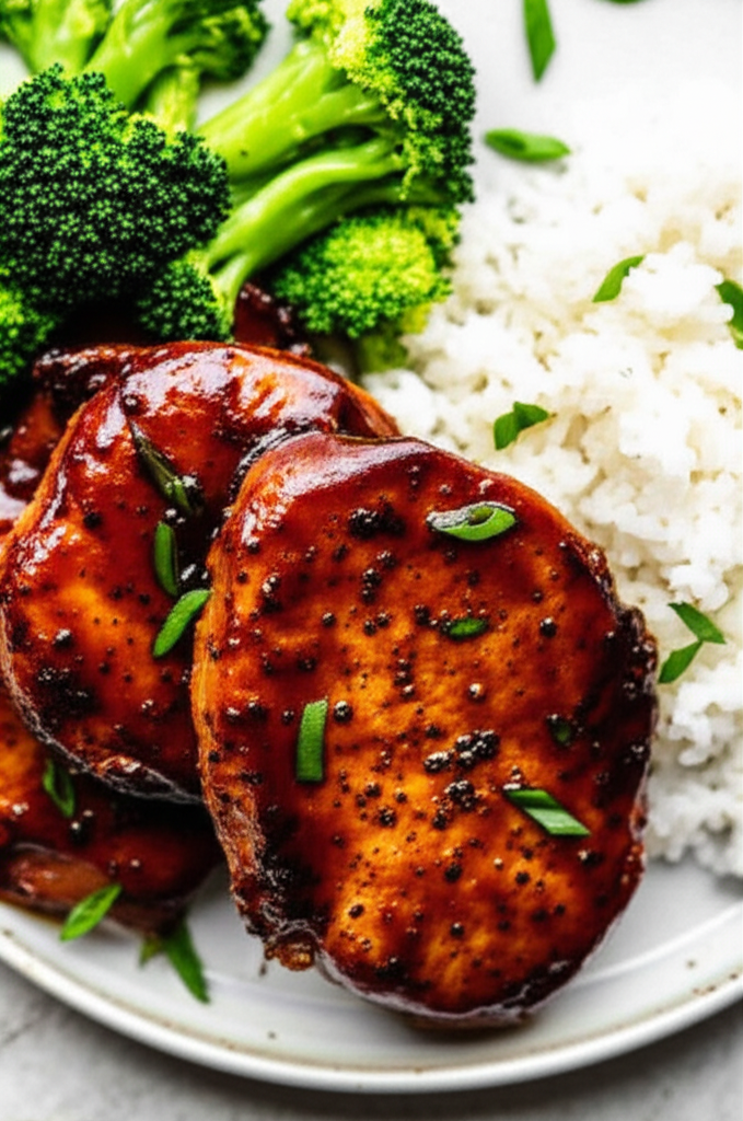 Asian Glazed Pork Chops image