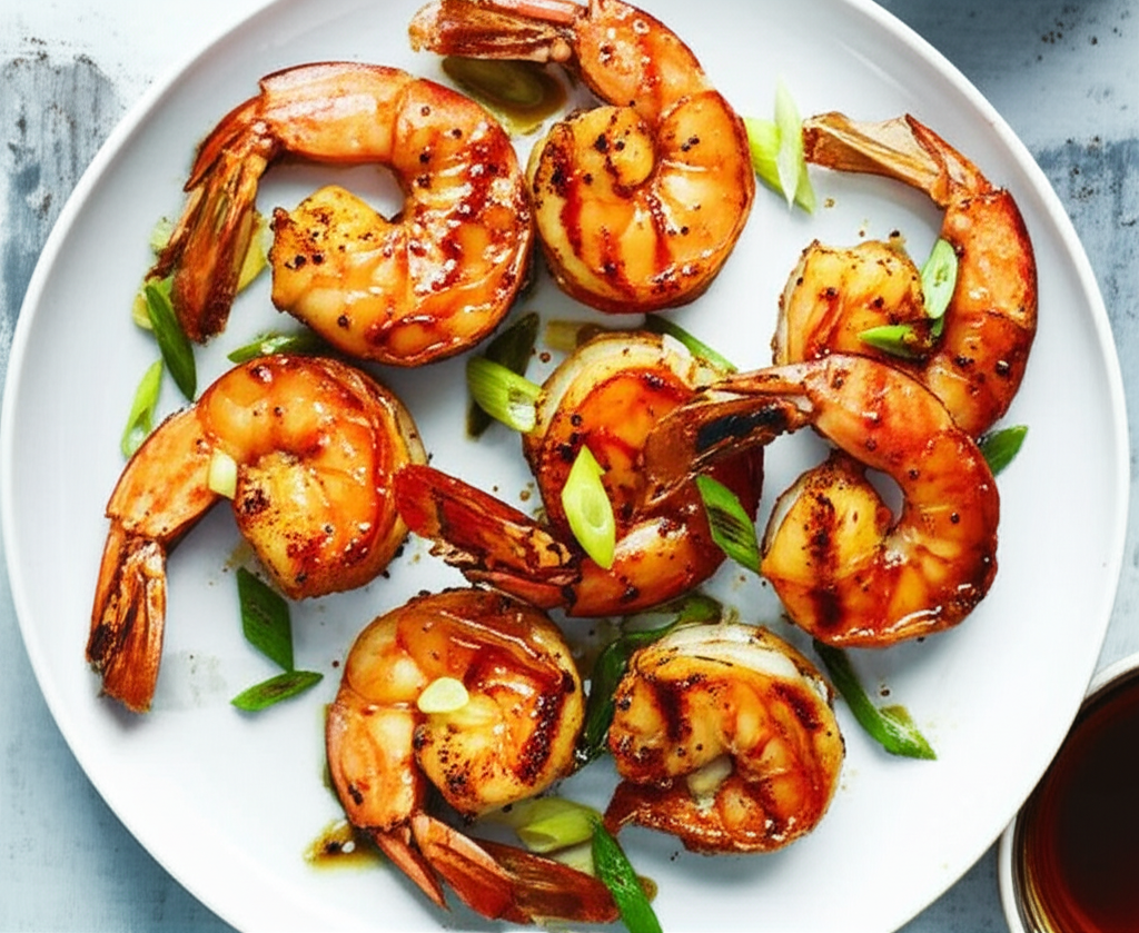 Asian Honey Tea Grilled Shrimp image