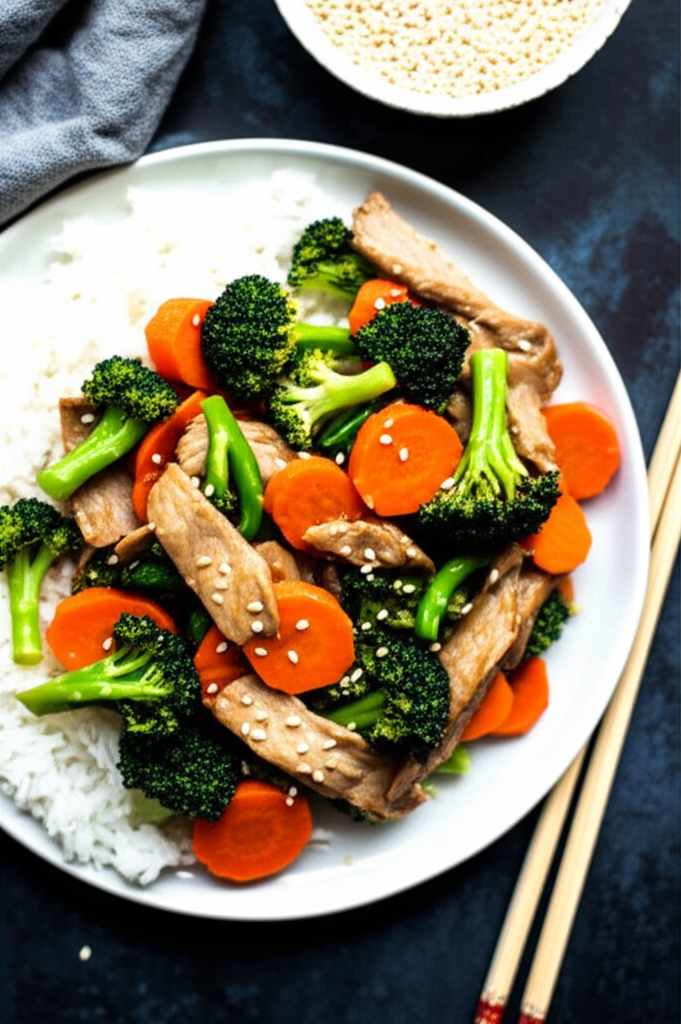 Asian Inspired Pork And Broccoli Stir Fry image