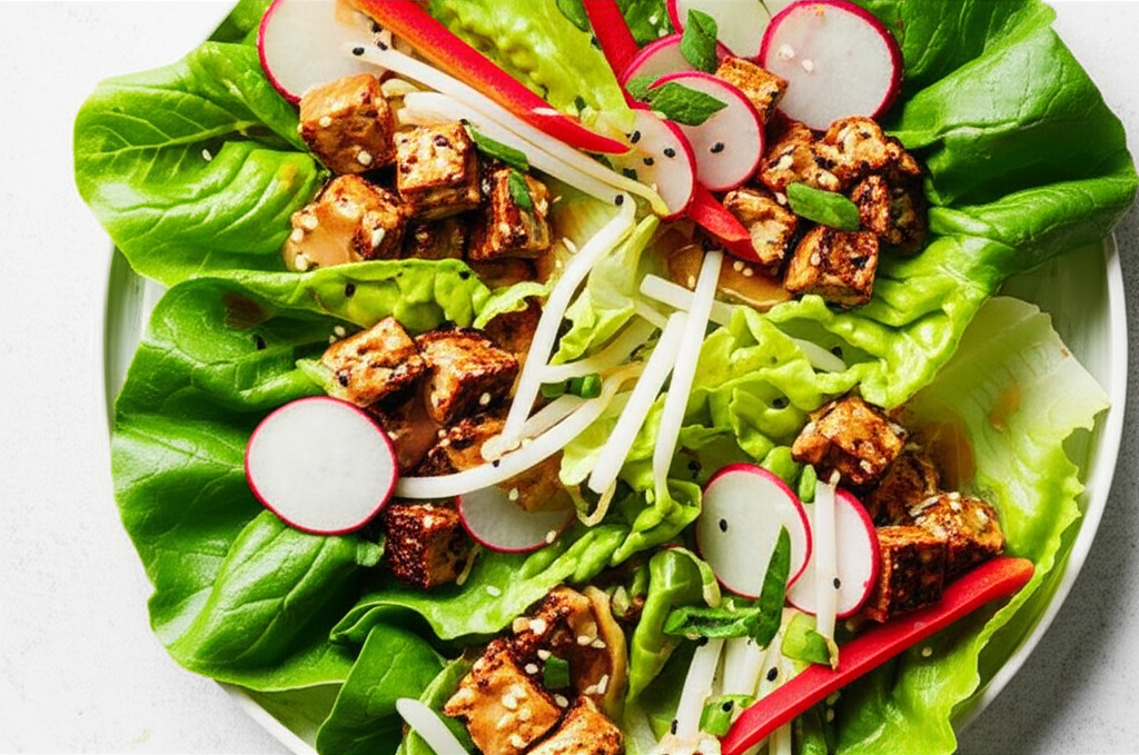 Asian Lettuce Wraps Vegetarian image