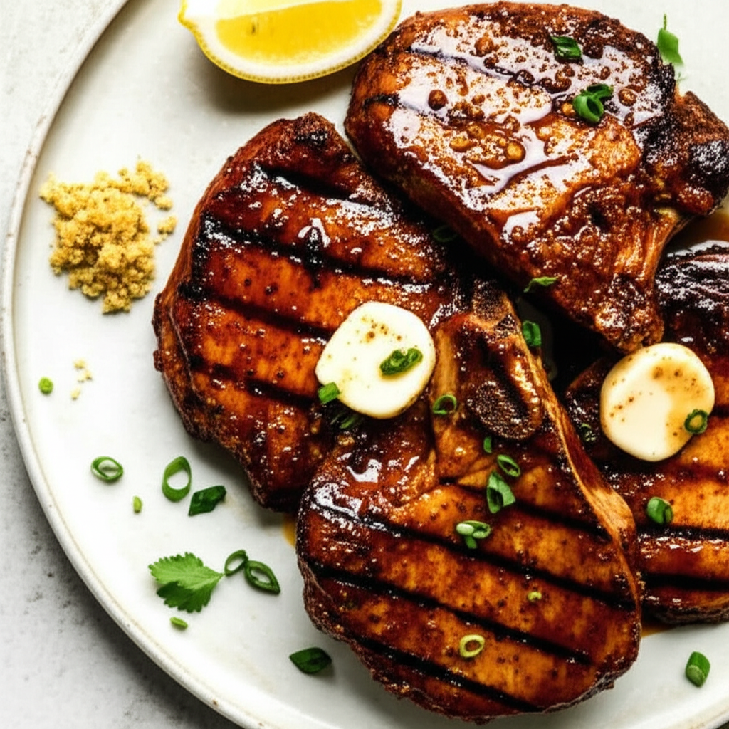 Asian Marinated Pork Chops image