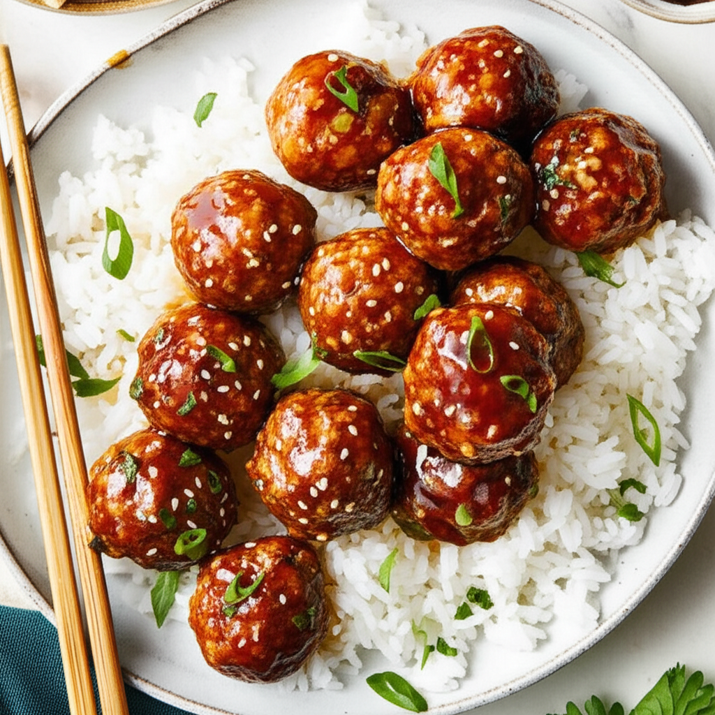 Asian Meatballs With Sesame Lime Dipping Sauce image