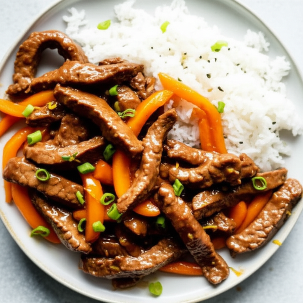 Asian Orange Beef image