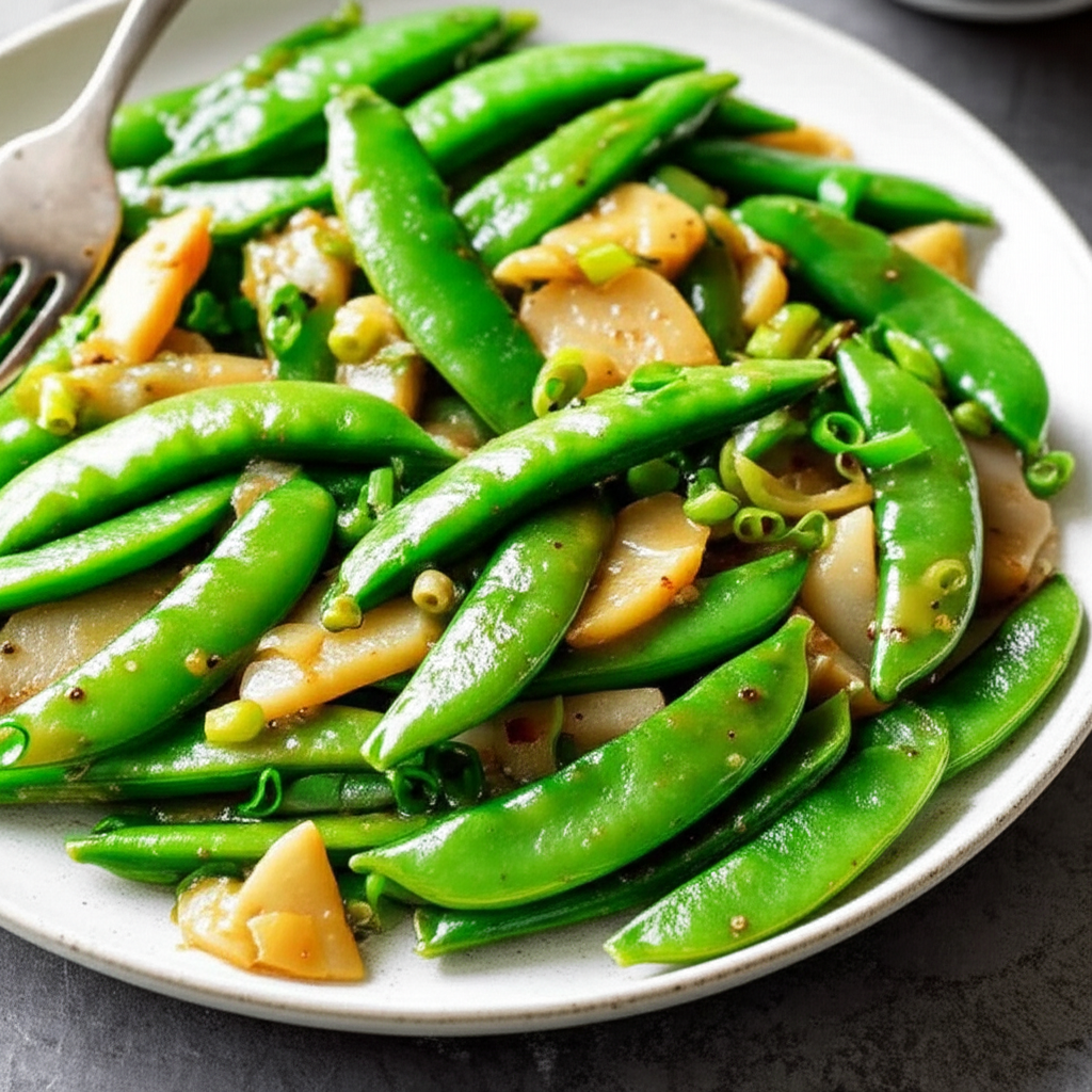 Asian Pea Pods Casserole Microwave image
