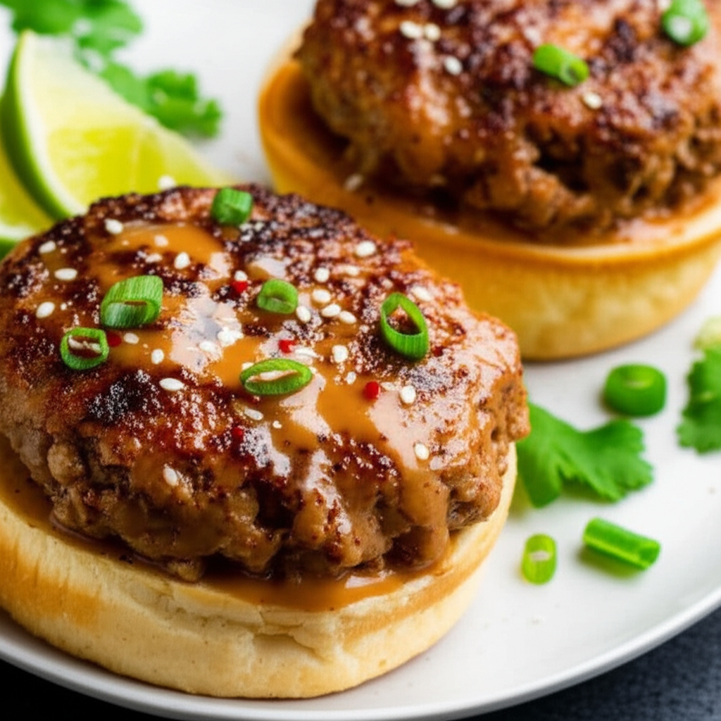 Asian Peanut Burgers image