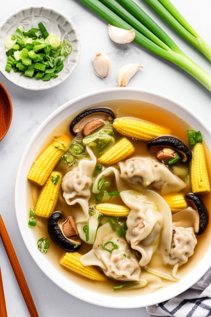 Asian Pot Sticker Soup image