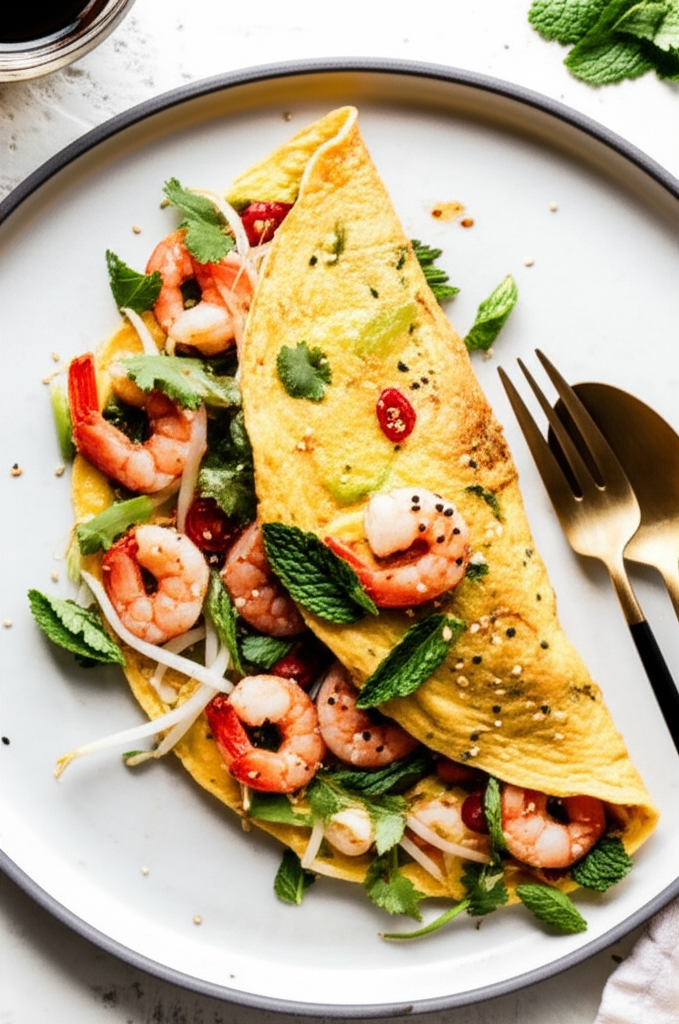 Asian Prawn Omelette image