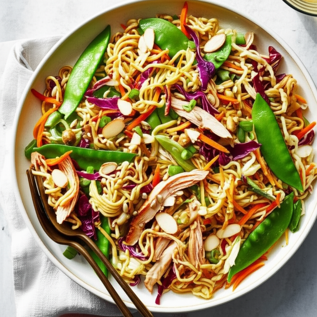 Asian Ramen Salad With Chicken image