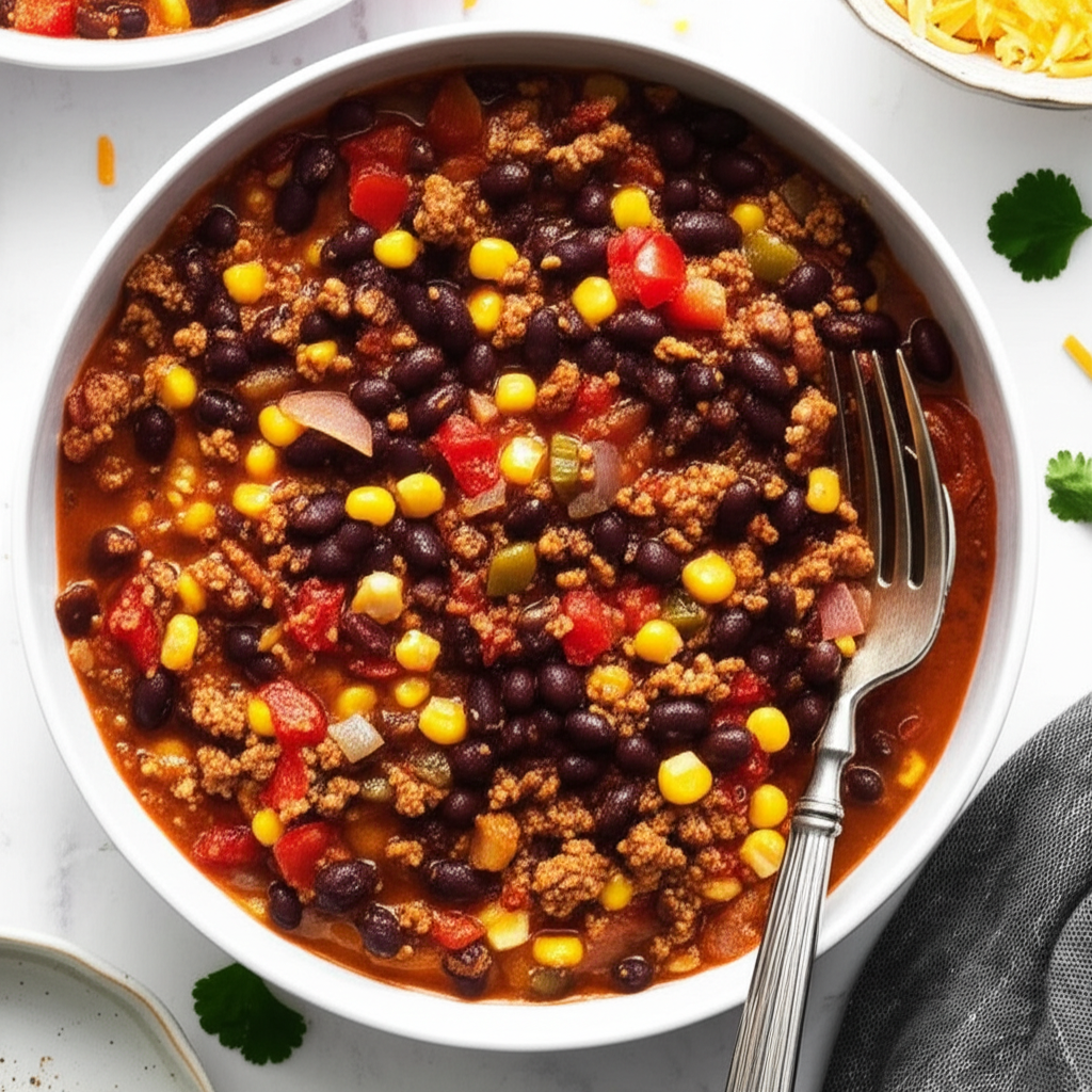 15 Minute Black Bean Chili image