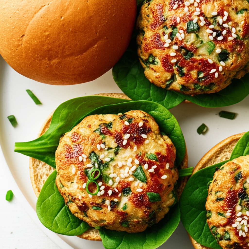 Asian Salmon Burgers image