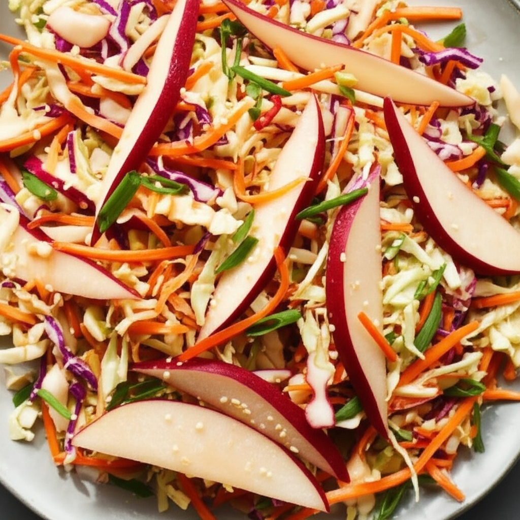 Asian Slaw With Red Pears image