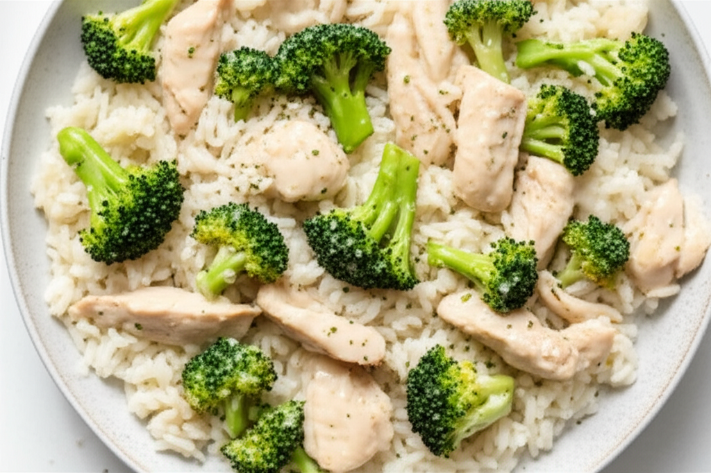 15 Minute Chicken Broccoli And Rice Dinner image