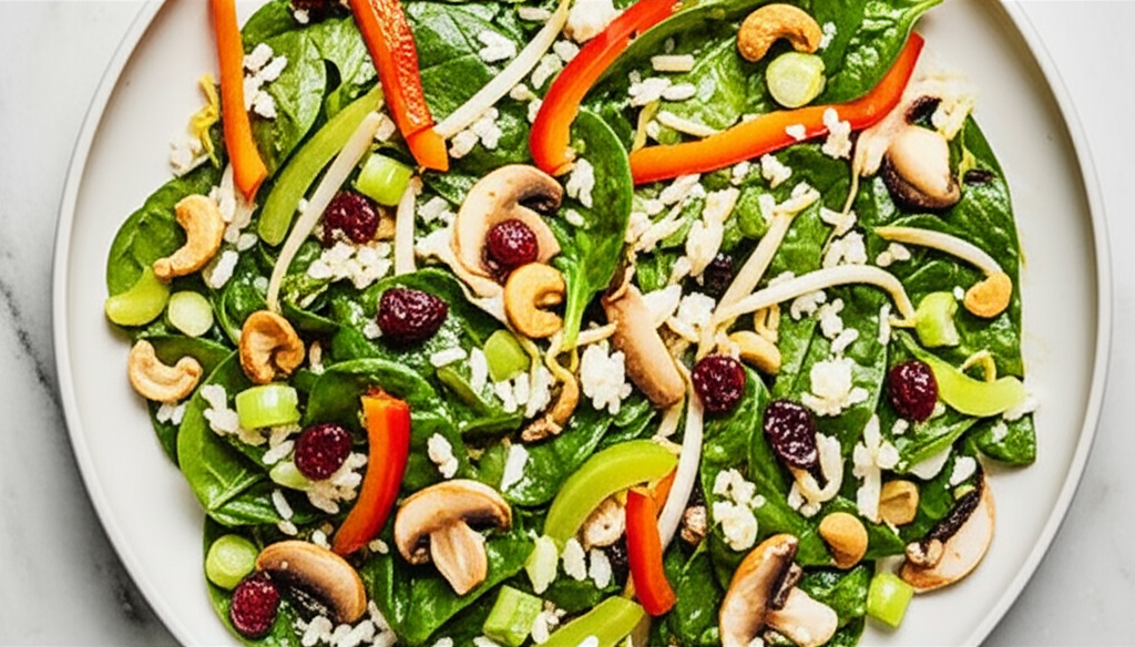 Asian Spinach Salad image