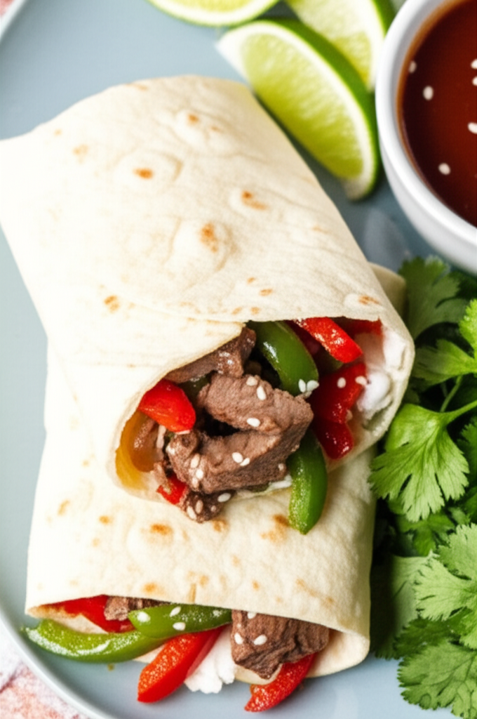 Asian Steak Wraps image