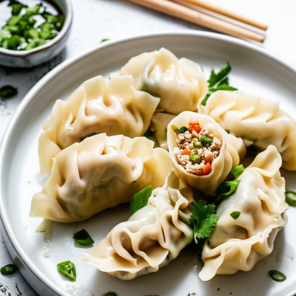 Asian Steamed Dumpling Filling image