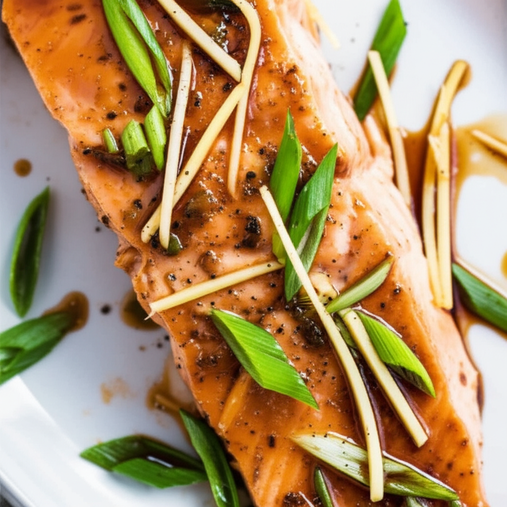 Asian Steamed Salmon image