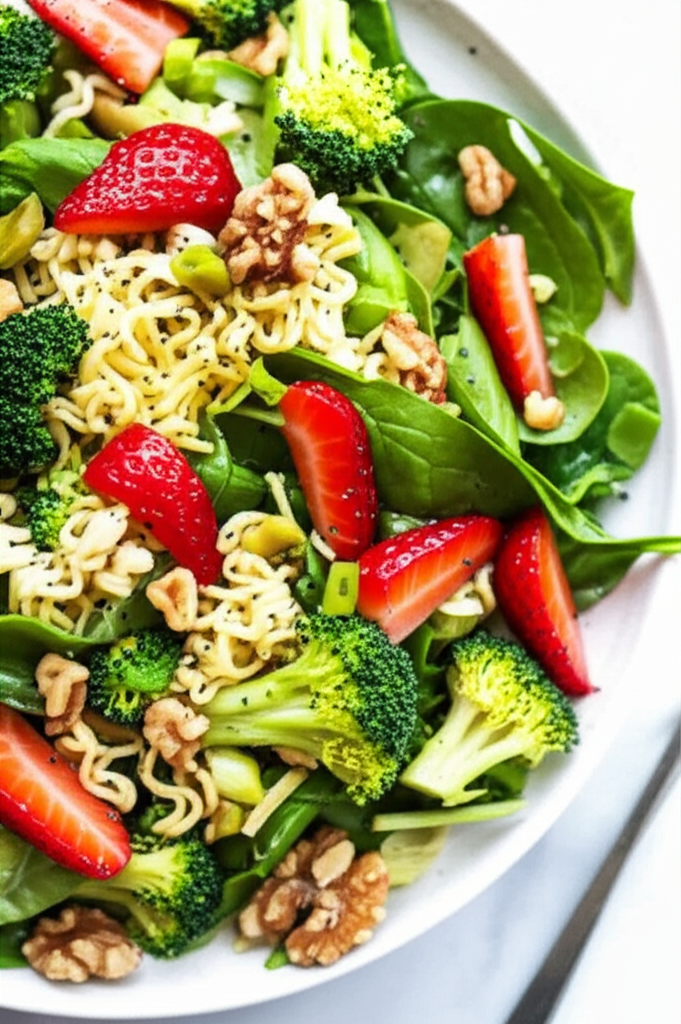 Asian Strawberry Salad With Dressing image