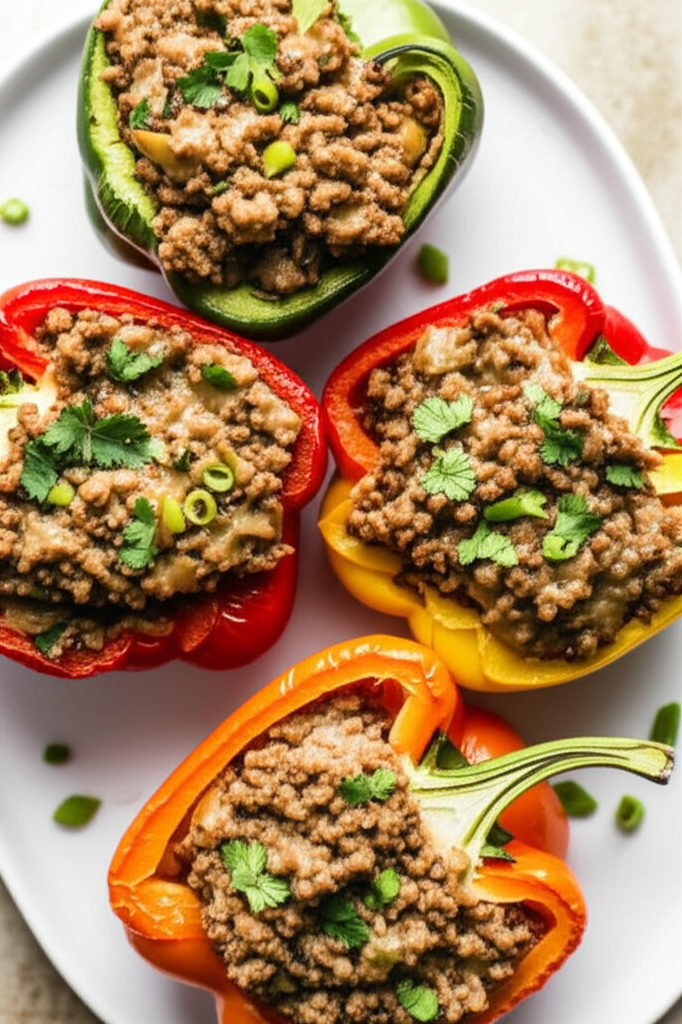 Asian Stuffed Peppers Ww image