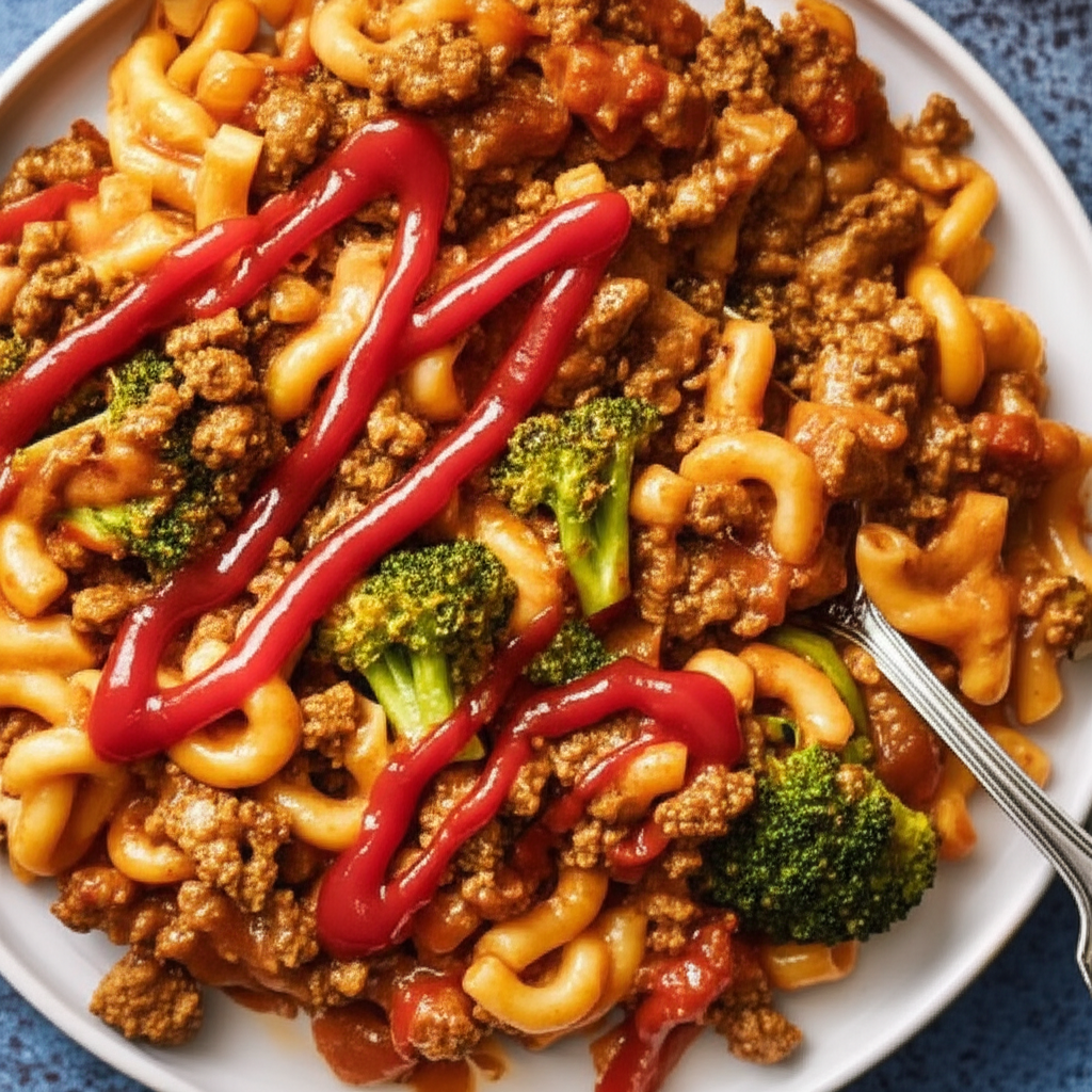 15 Minute Chili Cheeseburger Skillet image