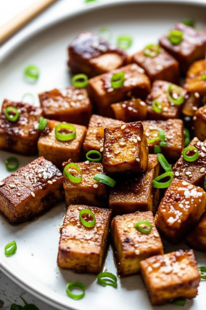 Asian Style Savory Baked Tofu image