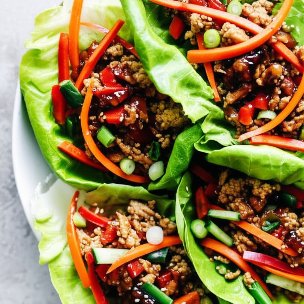 Asian Turkey Lettuce Wraps image