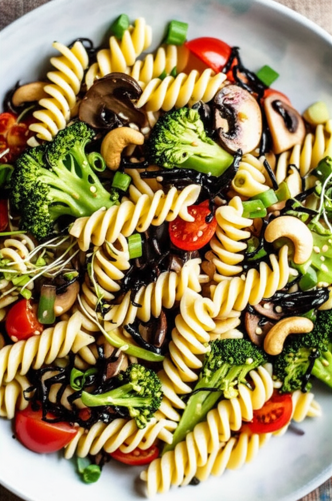Asian Vegetable Pasta Salad image