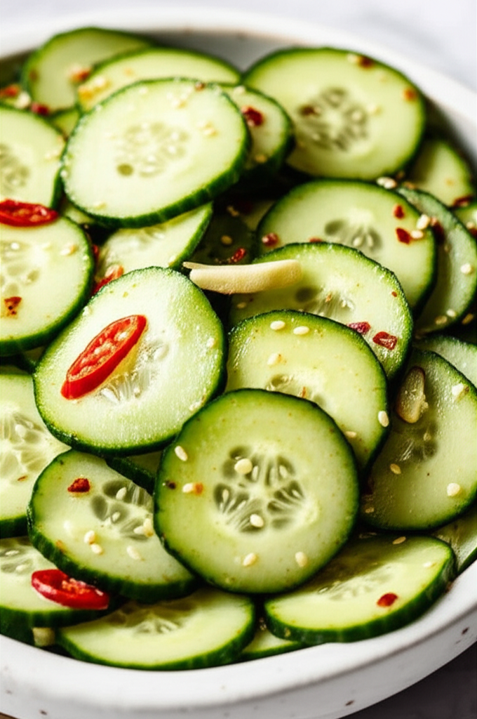Asian Style Cucumber Salad image