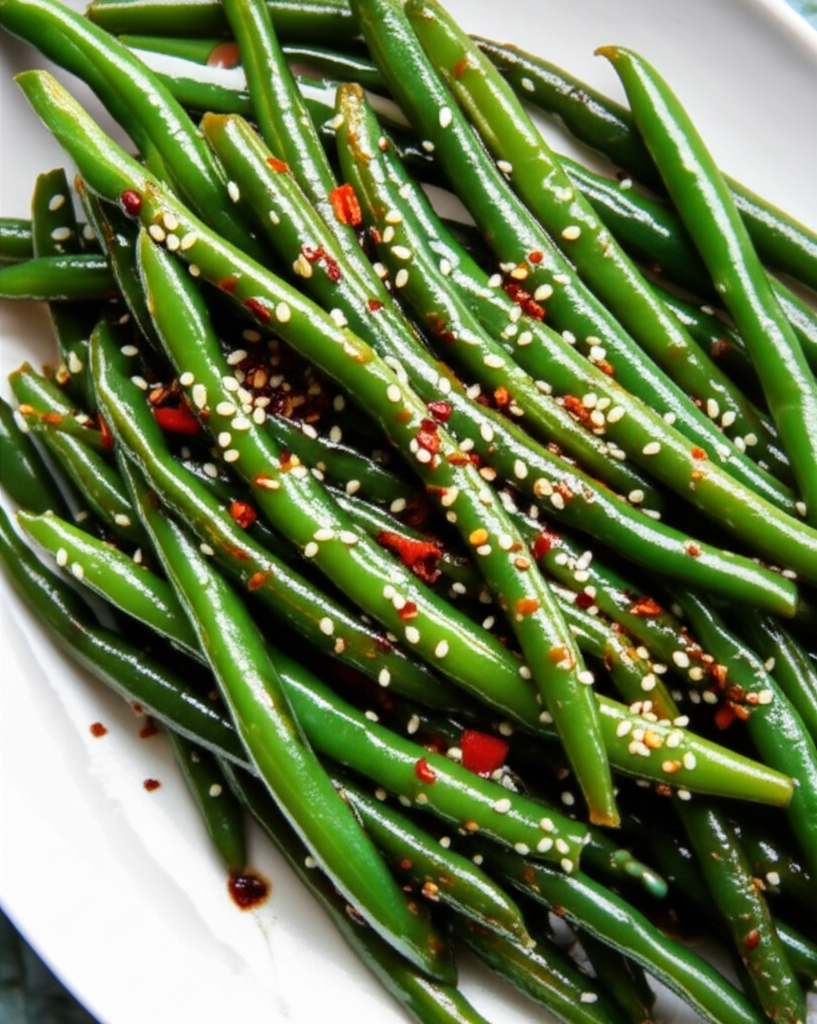Asian Style Glazed Green Beans image