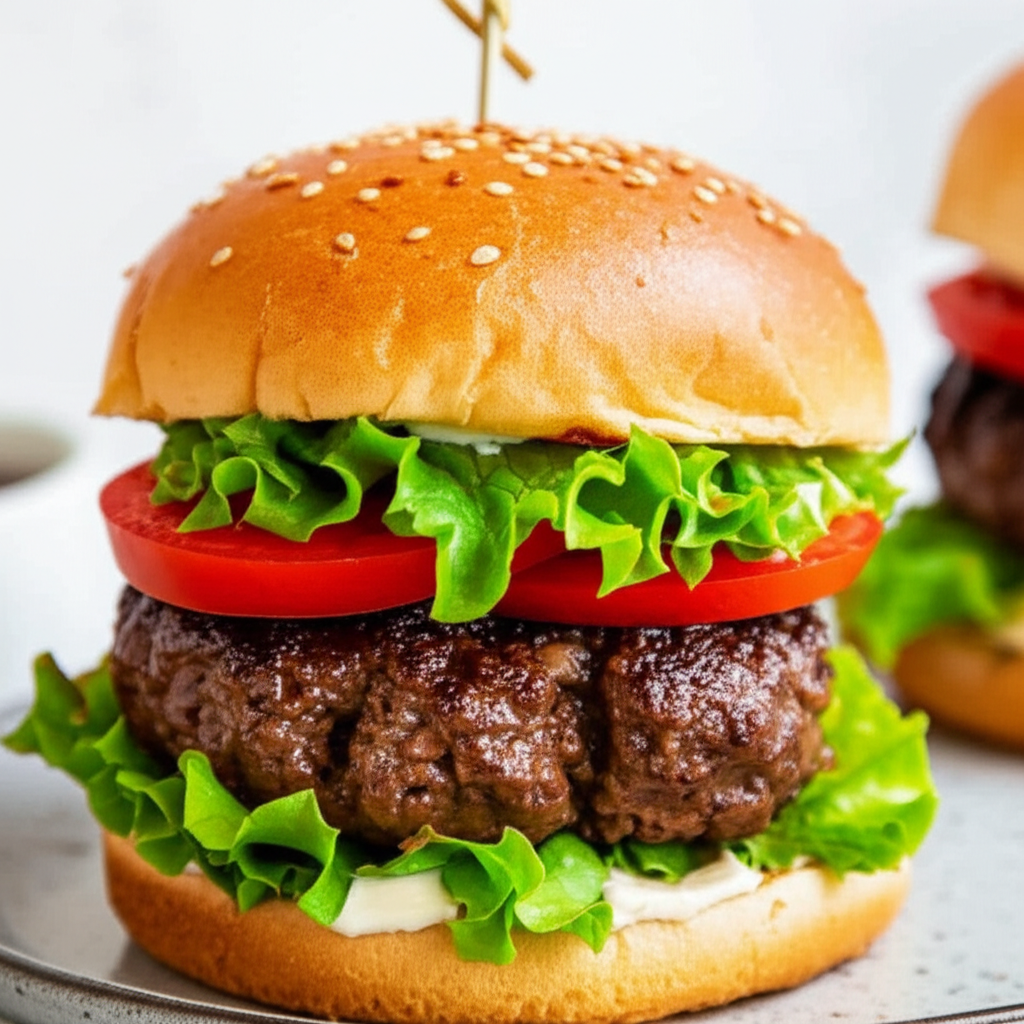 Asian Style Hamburgers image