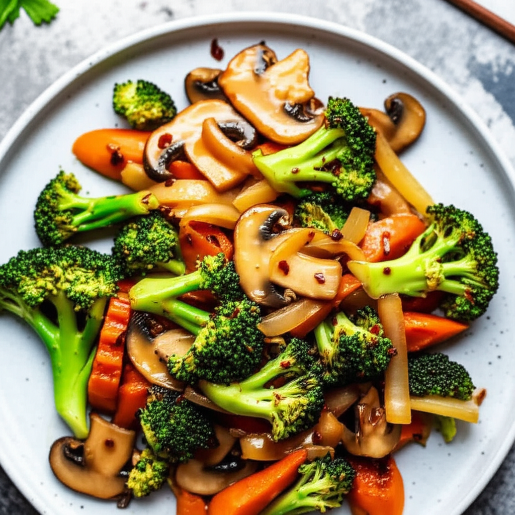 Asian Style Honey Vegetable Stir Fry image